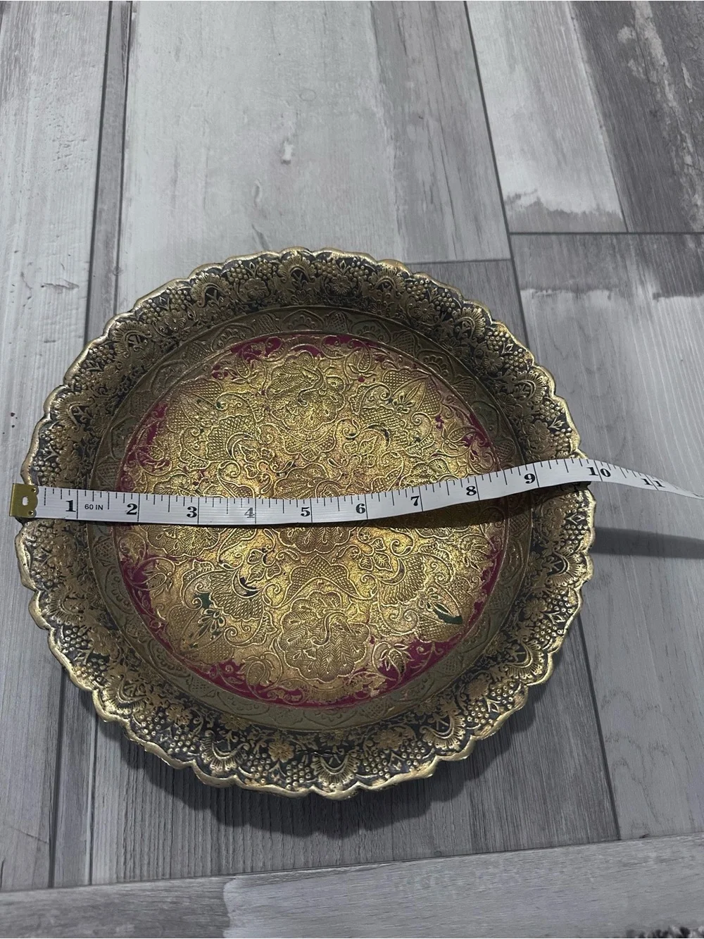 Ornate Decorative Brass plate